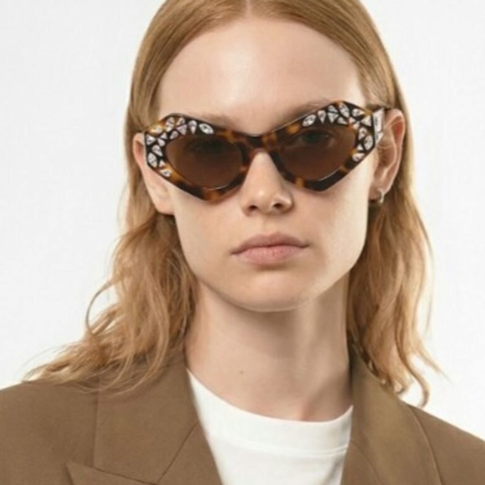 NEW Emilio PUCCI Limited Edition  Crystal Embellished Cat Eye Sunglasses